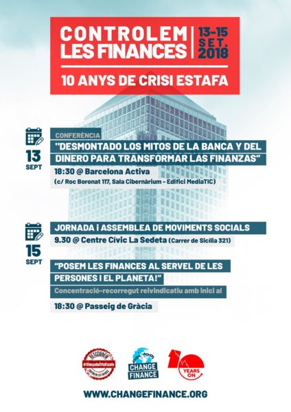 13-15/09::. Jornades 'Controlem les finances- 10 anys de crisi estafa'- 